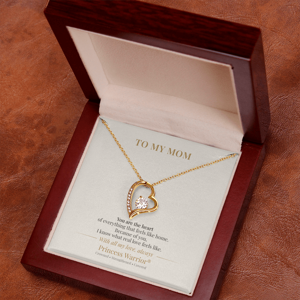 To My Mom — Timeless Love™ — Gold Edition Forever Love Necklace