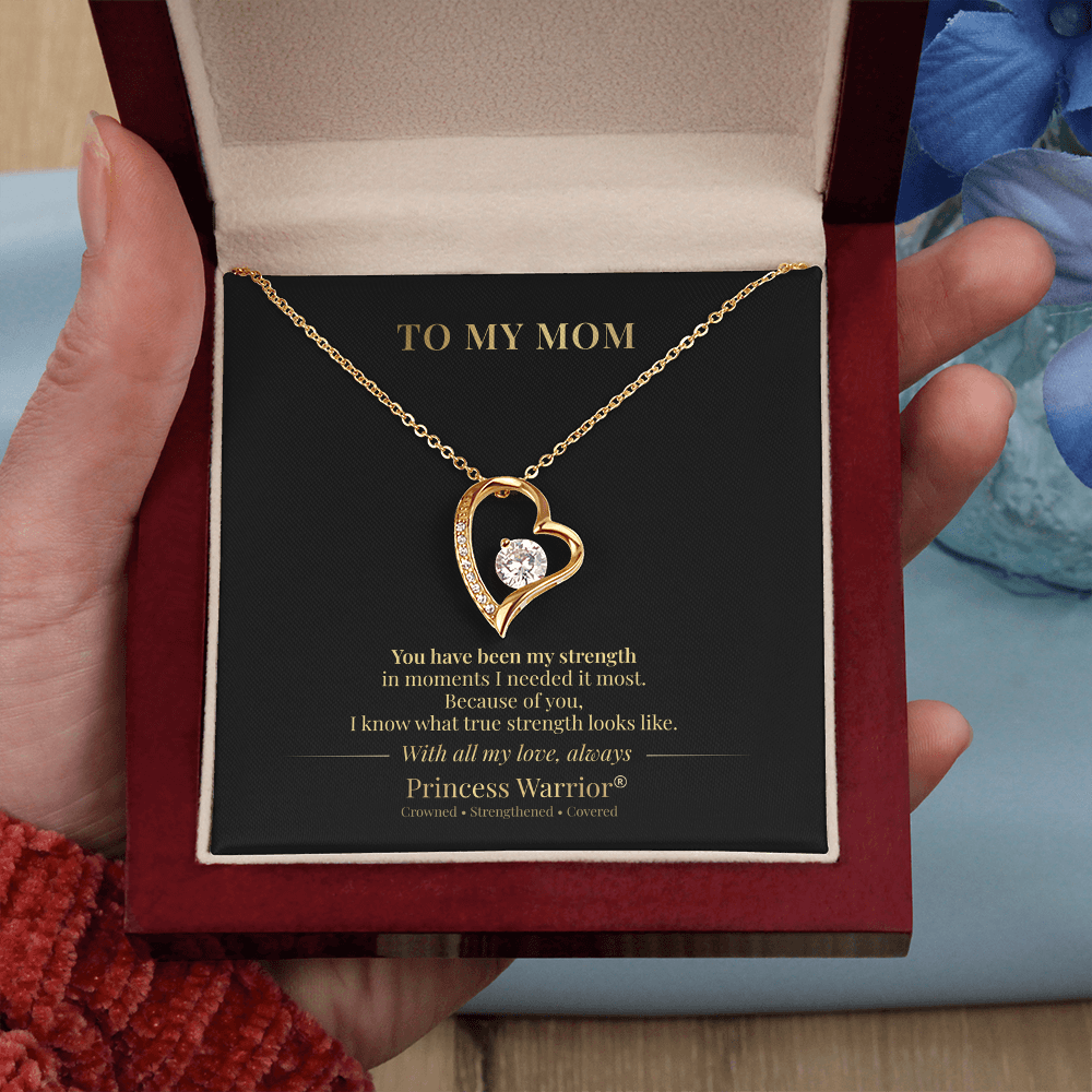 To My Mom — Endless Strength™ — Gold Edition Forever Love Necklace