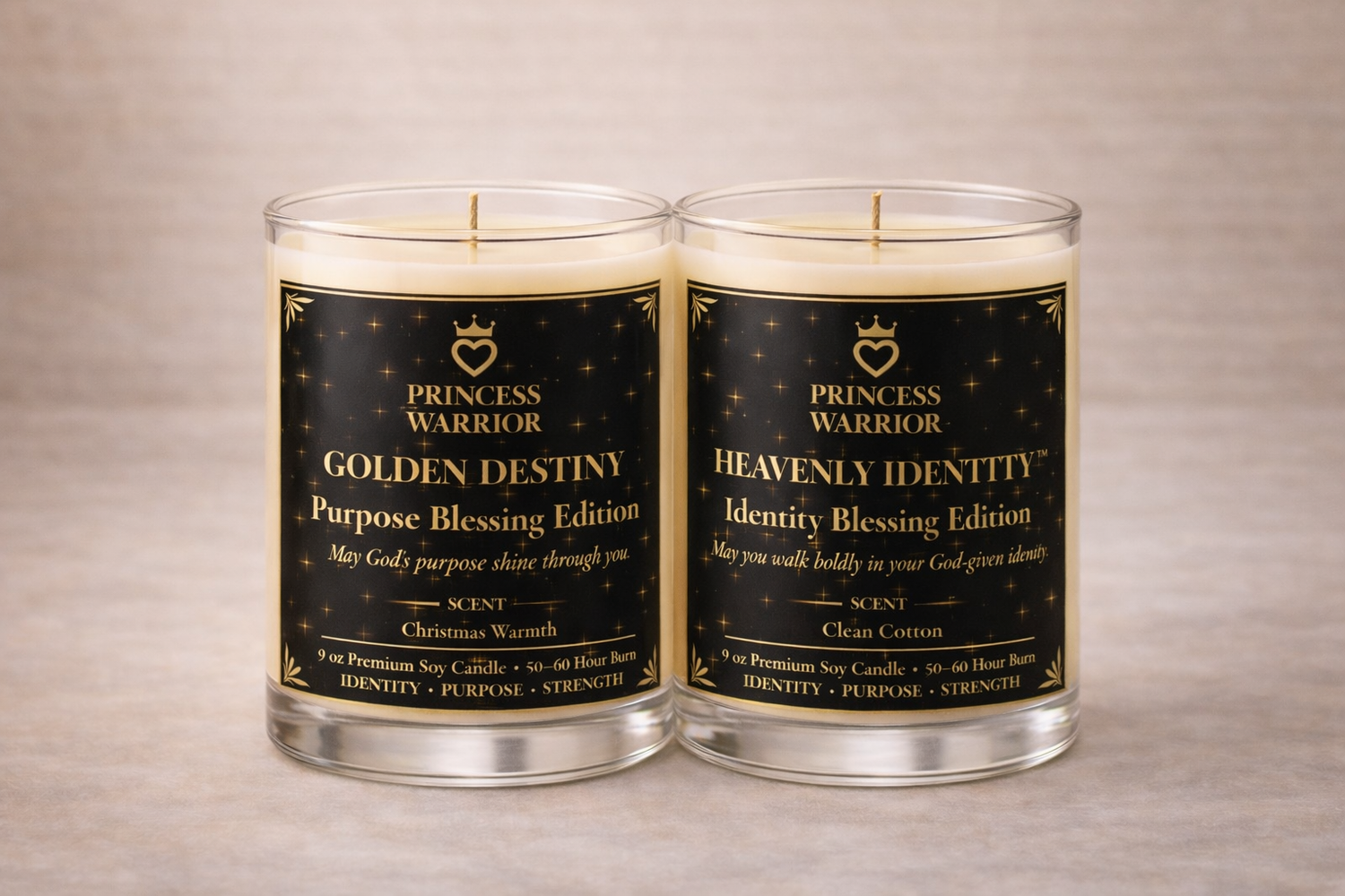 Black / Gold Candle Collection
