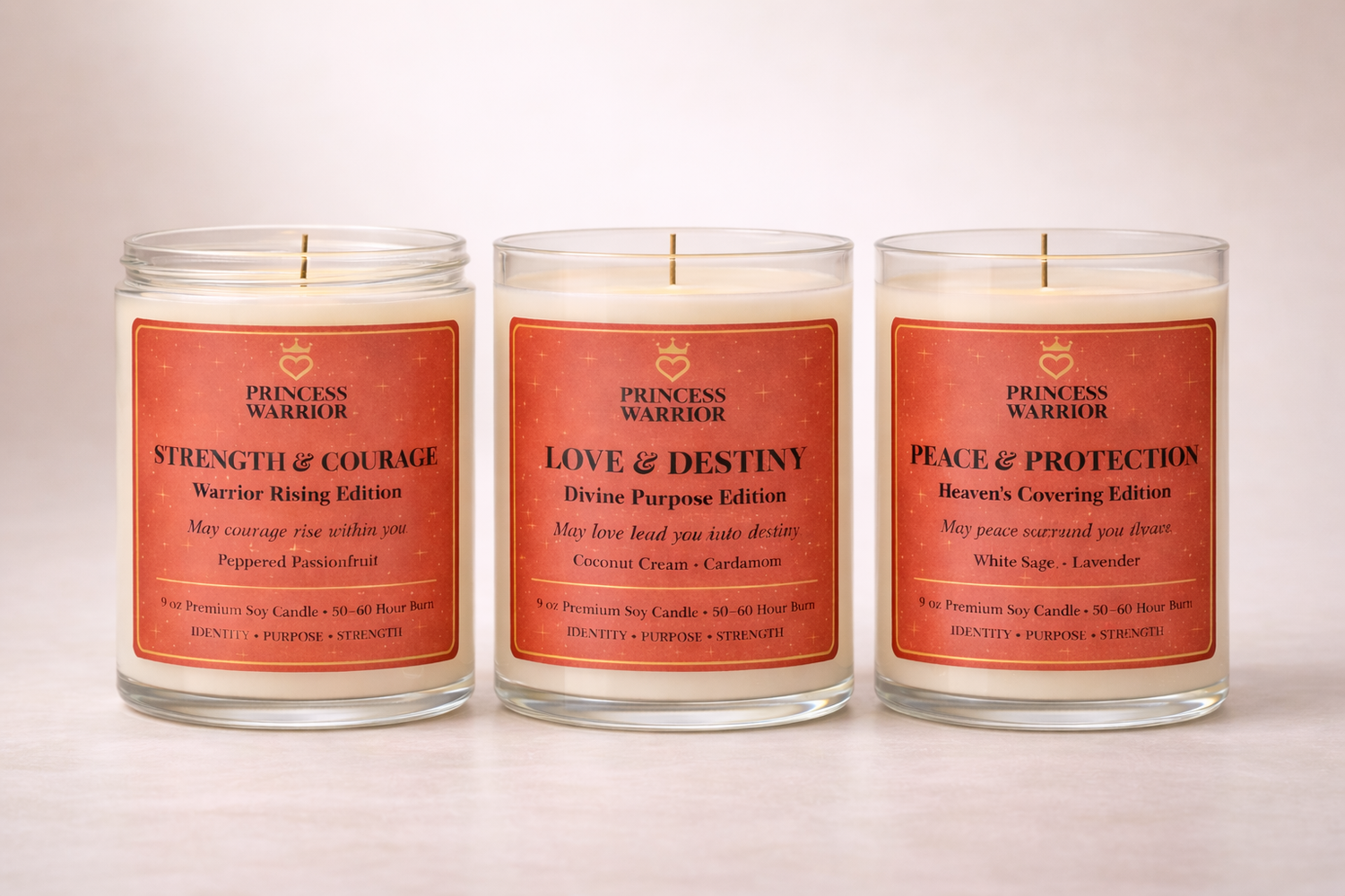 Pink / Black Candle Collection