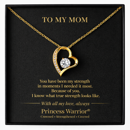 To My Mom — Endless Strength™ — Gold Edition Forever Love Necklace