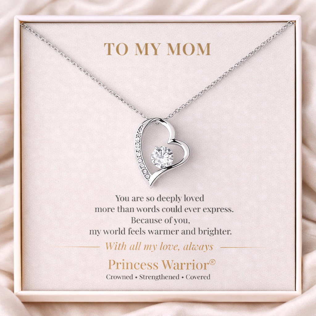 To My Mom — Forever Cherished™ — Gold Edition Forever Love Necklace