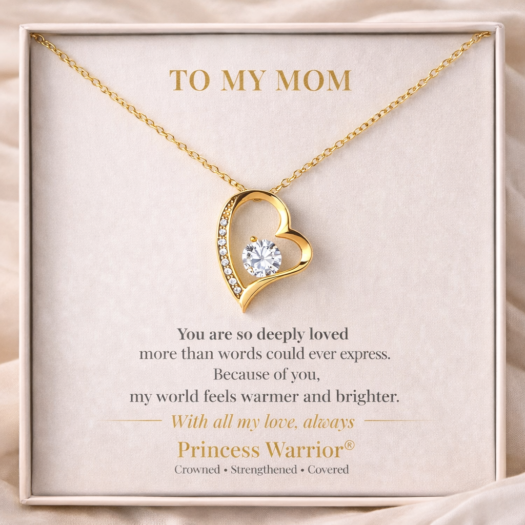To My Mom — Forever Cherished™ — Gold Edition Forever Love Necklace