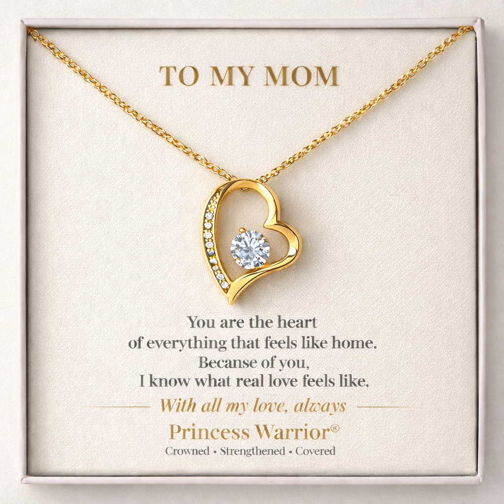 To My Mom — Timeless Love™ — Gold Edition Forever Love Necklace