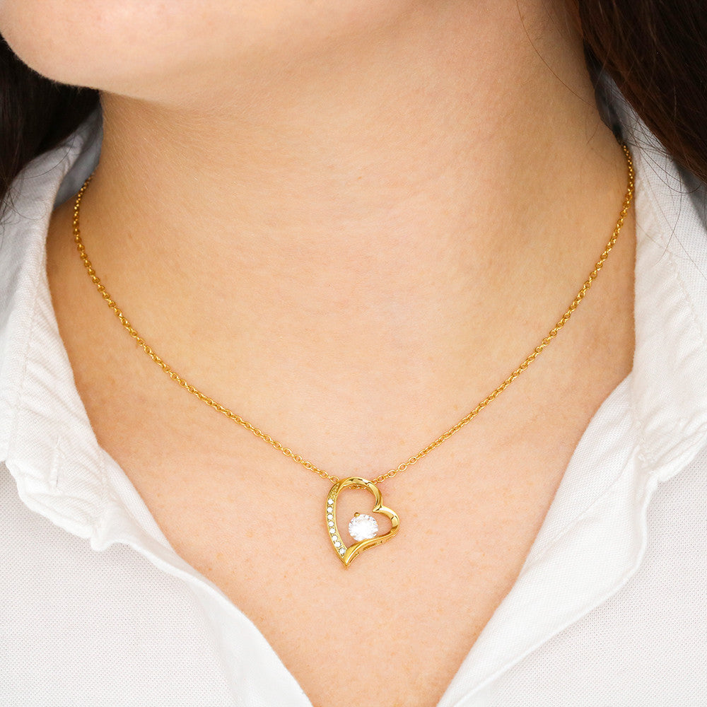 To My Mom — Timeless Love™ — Gold Edition Forever Love Necklace