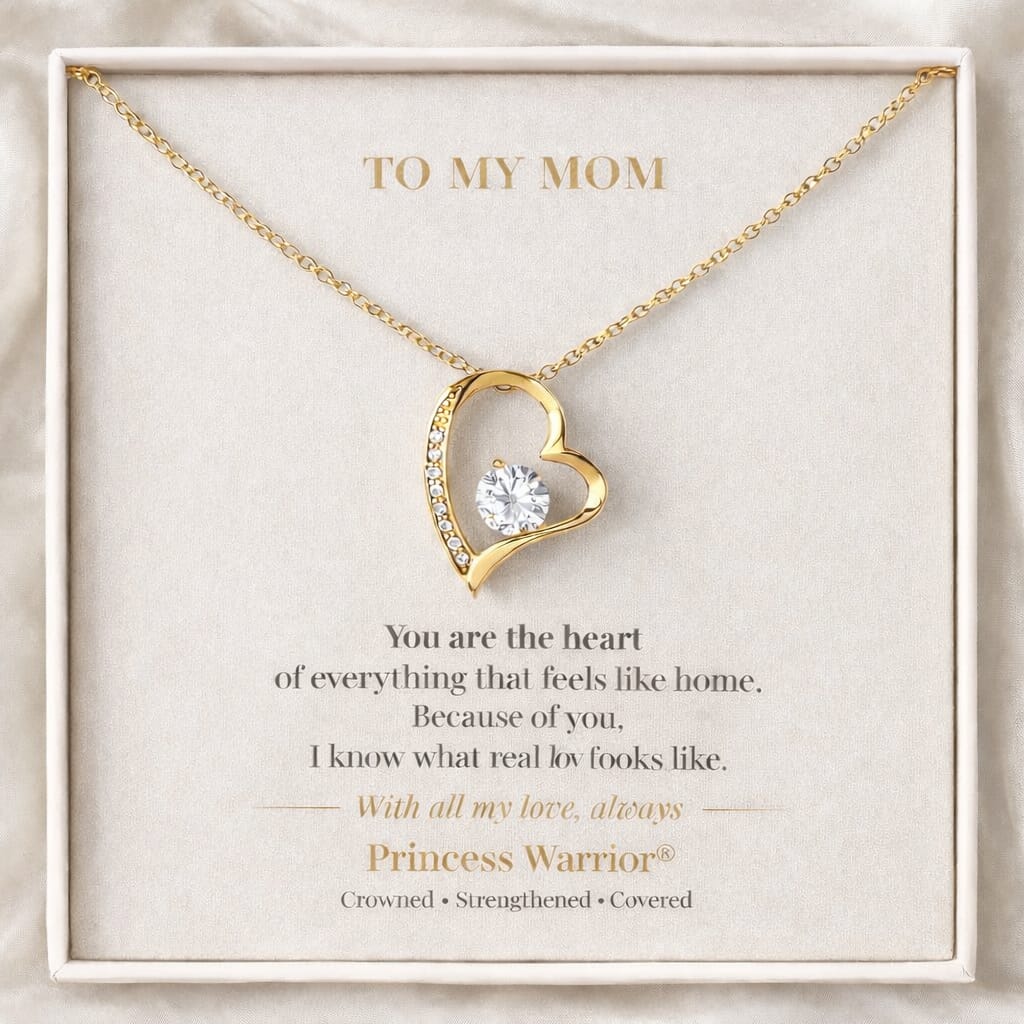 To My Mom — Timeless Love™ — Gold Edition Forever Love Necklace