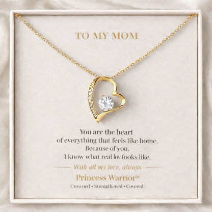 To My Mom — Timeless Love™ — Gold Edition Forever Love Necklace